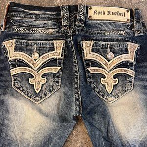 RARE Rock Revival Buckle Karla Straight Womens Jeans The Buckle